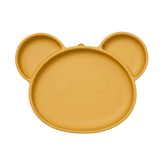 Panda Silicone Children's Feeding Plate with Suction Cup