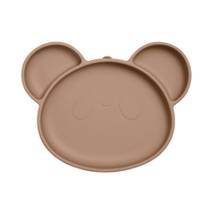 Panda Silicone Children's Feeding Plate with Suction Cup
