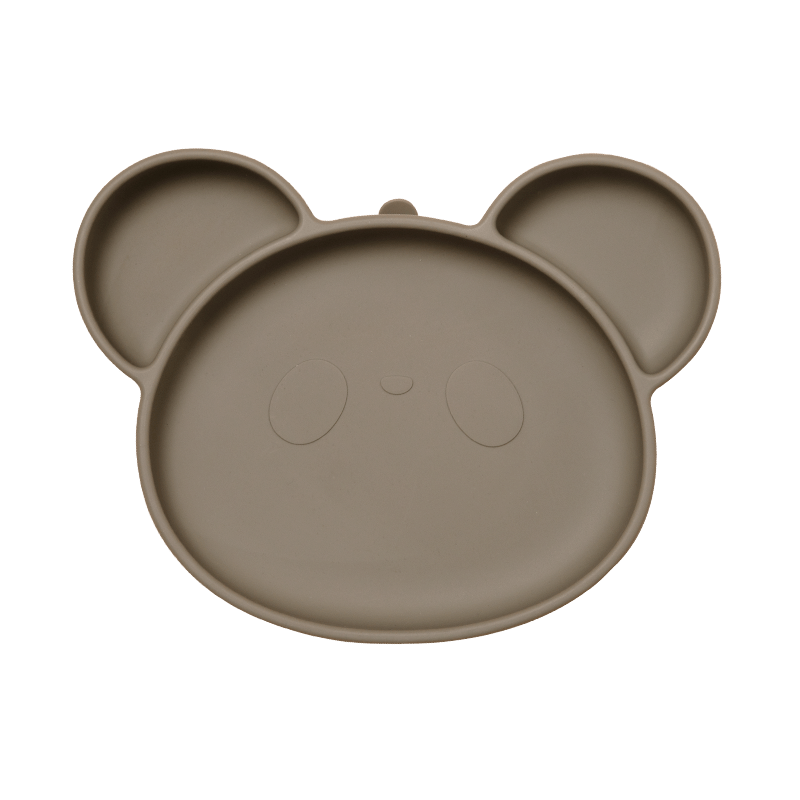 Panda Silicone Children's Feeding Plate with Suction Cup