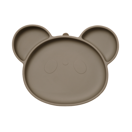 Panda Silicone Children's Feeding Plate with Suction Cup
