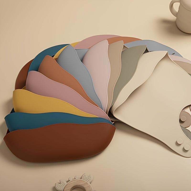 Waterproof Silicone Baby Bibs with Pocket