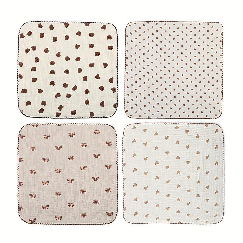 Cartoon Print Baby Burp Cloth All Cotton Handkerchief