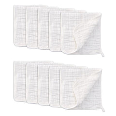 10 Pack Muslin Burp Cloths Baby Burp Rags For Boy Girls Bibs