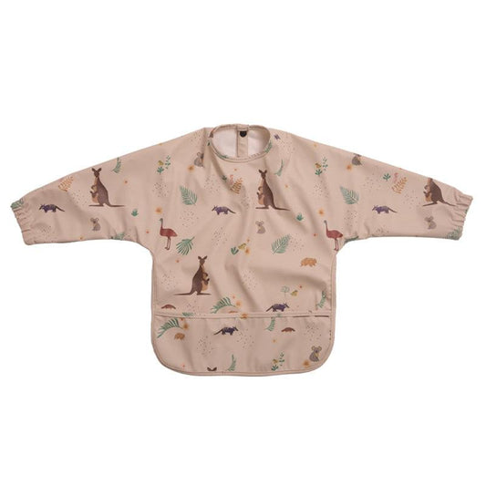 Baby Feeding Bib With Long Sleeves Children Smock Girls Boys Bibs