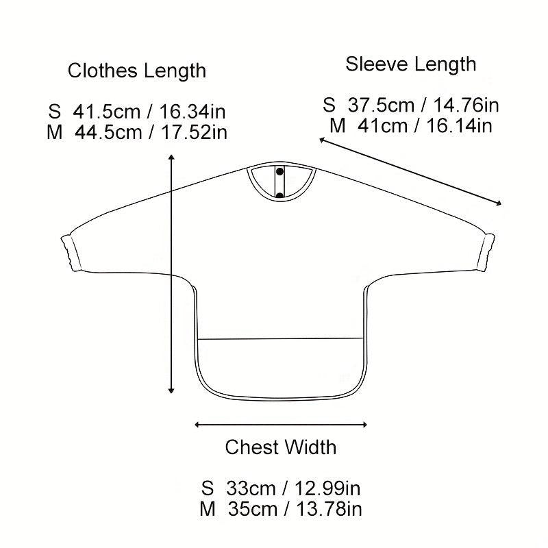 Baby Feeding Bib With Long Sleeves Children Smock Girls Boys Bibs