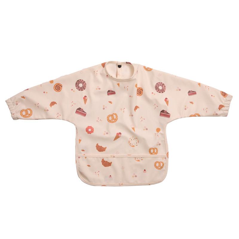 Baby Feeding Bib With Long Sleeves Children Smock Girls Boys Bibs