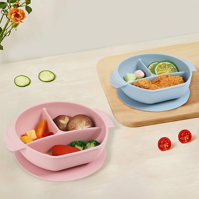 Baby Suction Plate Set with Divided Compartment