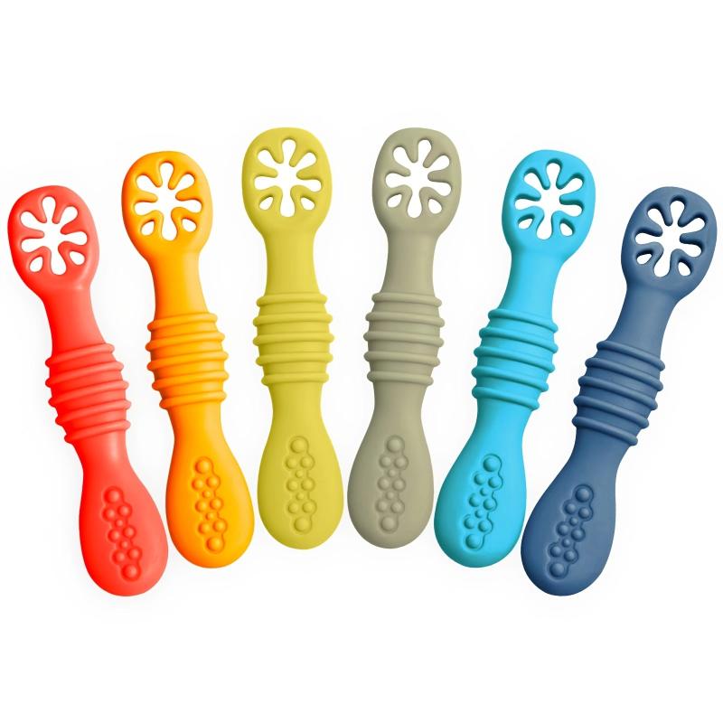 6 Pcs Baby Licking Spoon Set for Feeding Training