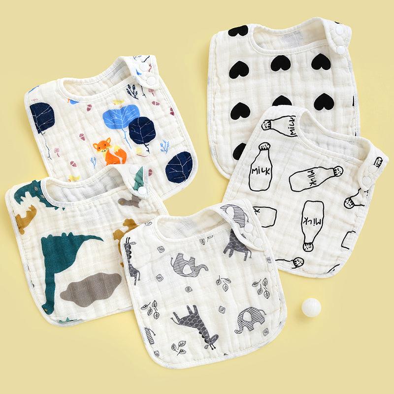 Soft 6 Layer Gauze Bib for Newborns