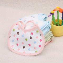 U Shaped Baby Bibs for Boys & Girls, Cotton, 5pcs 10pcs Patterns
