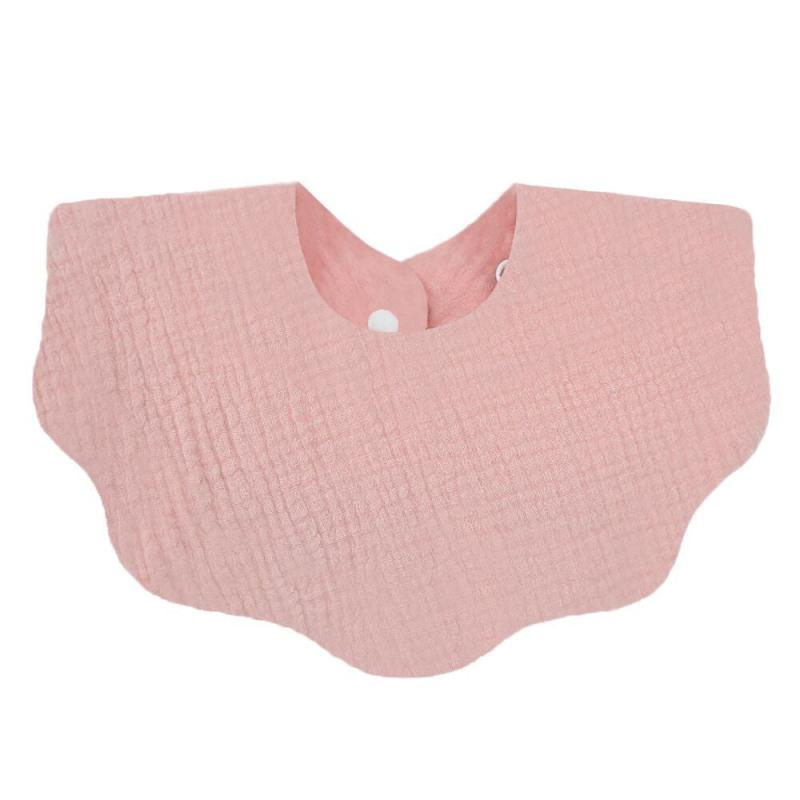 Baby Printed Towel Cotton Gauze Wavy Edge Muslin Bib