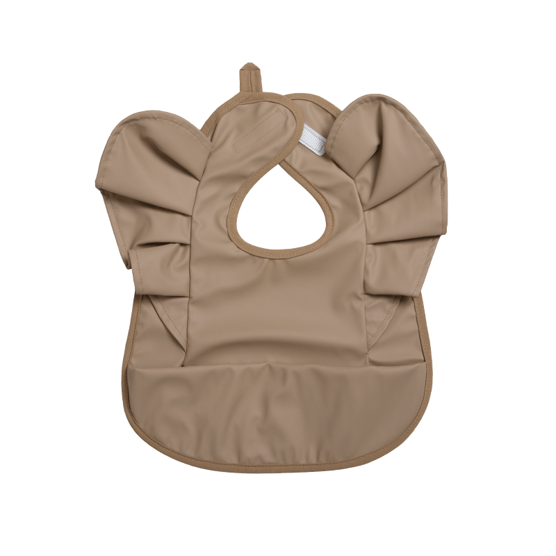 Baby Girl Bib Solid Angel Wings Waterproof Soft Apron For 1-2 Year Old