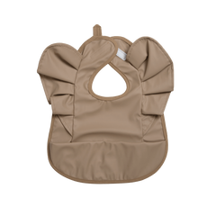 Baby Girl Bib Solid Angel Wings Waterproof Soft Apron For 1-2 Year Old