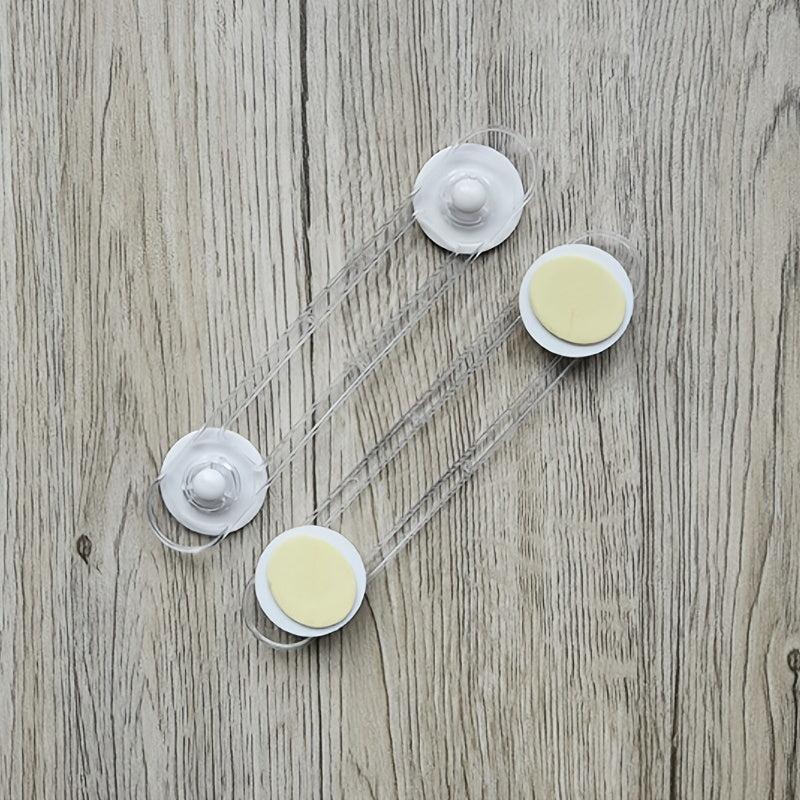 10pc Transparent Strap Drawer Lock Child Safety Finger Protection Locks
