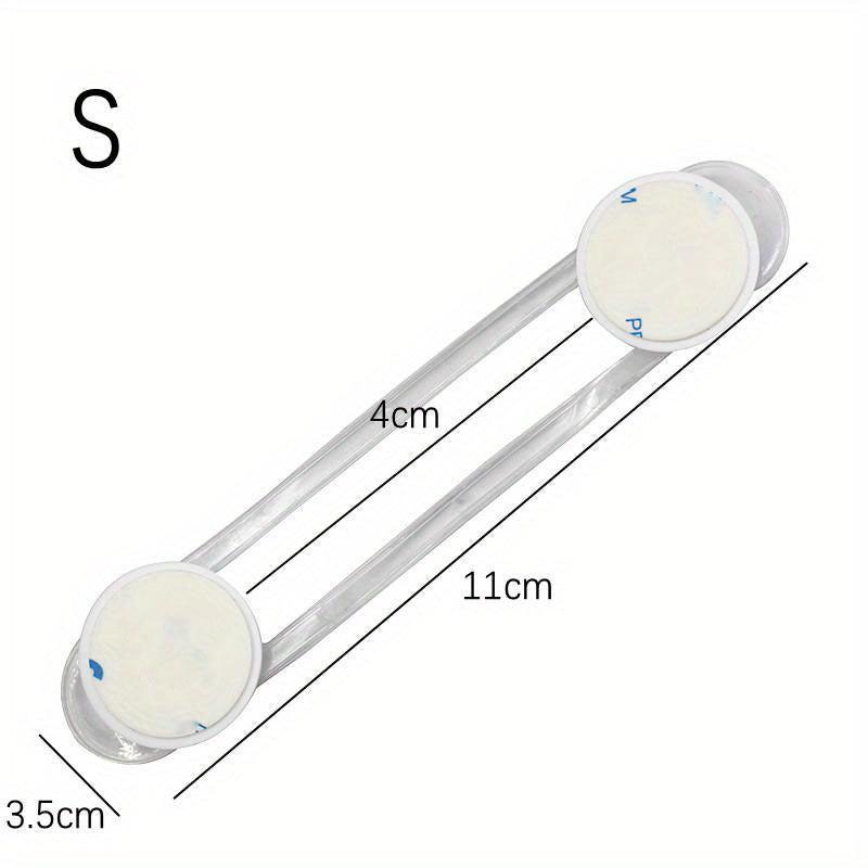 10pc Transparent Strap Drawer Lock Child Safety Finger Protection Locks