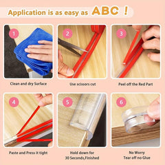 40 Edge Protection Strip with Strong Adhesive for Cabinets Tables & Cribs