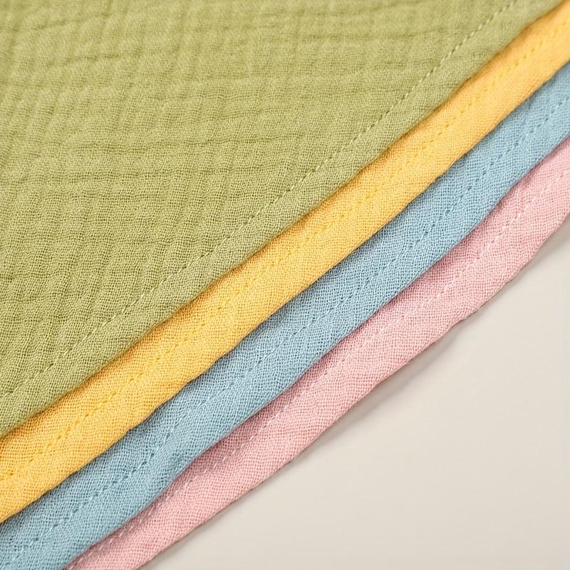 Baby Dark Green Triangle Cotton Cloth Mouth Towel Feeding Bib