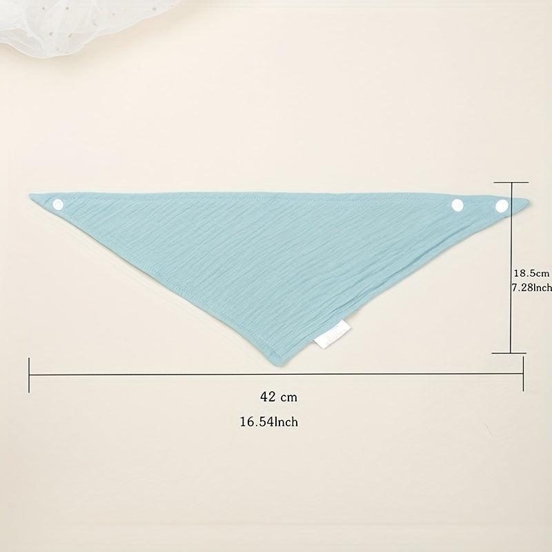 Baby Dark Green Triangle Cotton Cloth Mouth Towel Feeding Bib