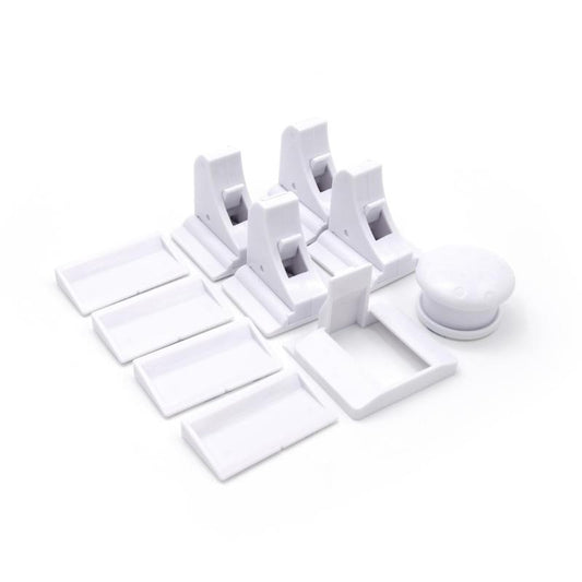 Magnetic Cabinet Locks Baby Proofing 4 Pack Key Child Safety