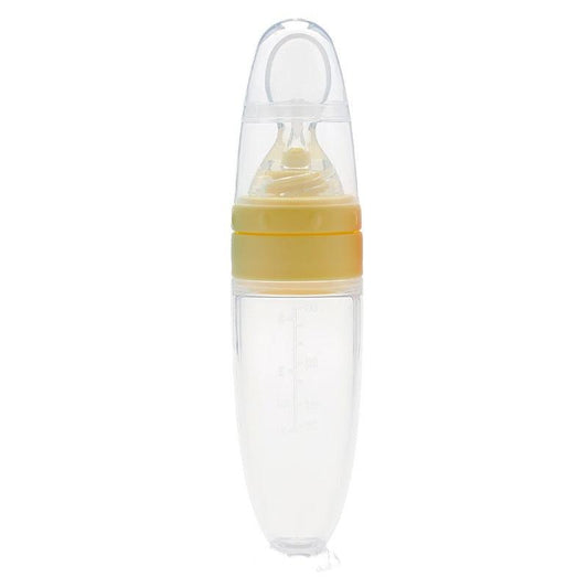 Silicone Baby Food Feeder Spoon - Infant Food Dispensing