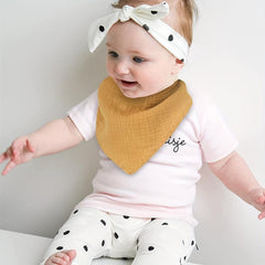 8pcs Muslin Baby Bandana Drool Bibs 100 Cotton Absorbent Bibs Set For Baby Girls