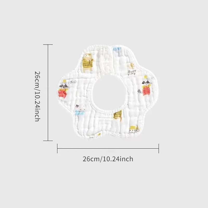 3pcs Baby Feeding Bibs Random Style 8-layer Bibs