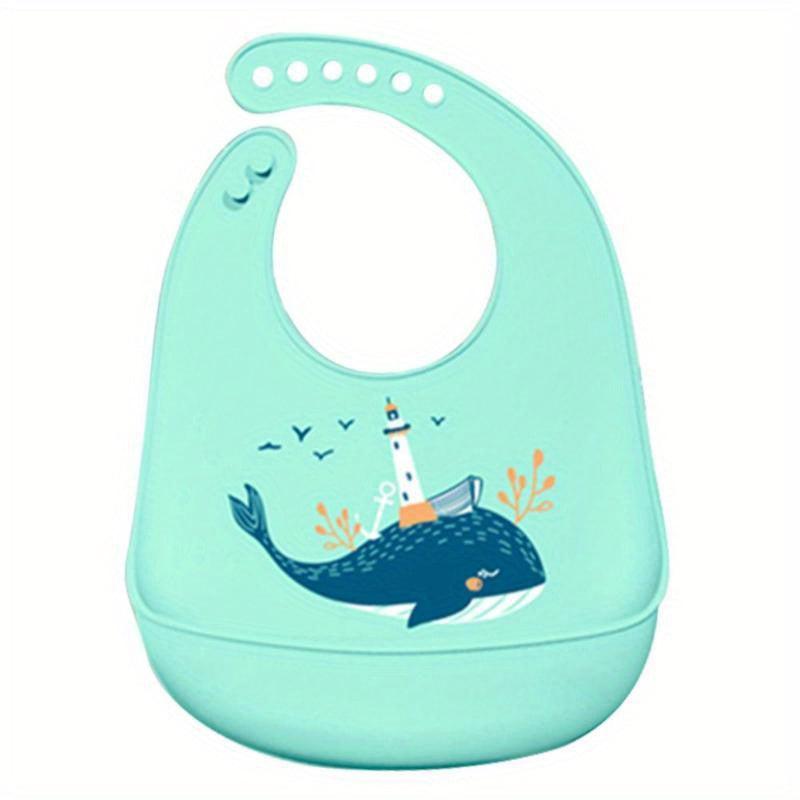 2pcs Silicone Baby Bibs Waterproof Dripping Banana Bibs Cartoon Feeding Bibs