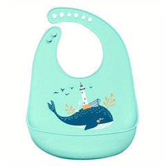 2pcs Silicone Baby Bibs Waterproof Dripping Banana Bibs Cartoon Feeding Bibs