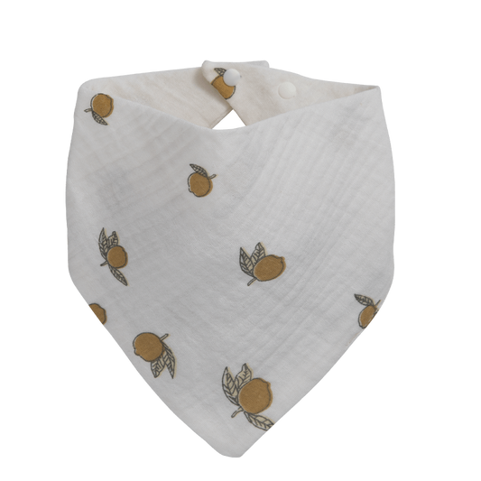 Floral Print Cotton Triangle Bib For Boys Girls