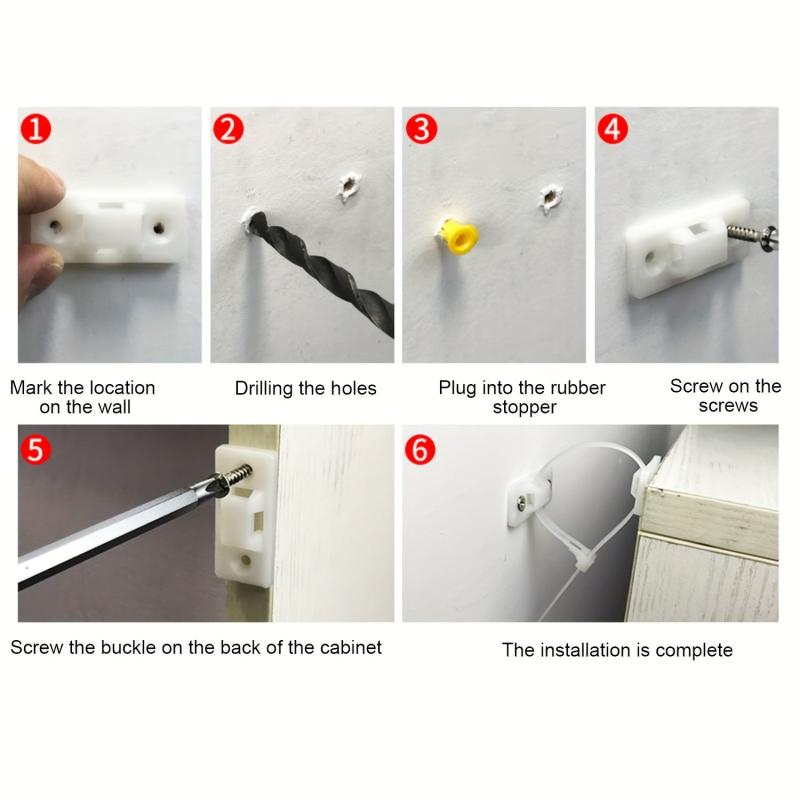 Baby Safety Furniture Anti tip Strap Prevention Device For Kids