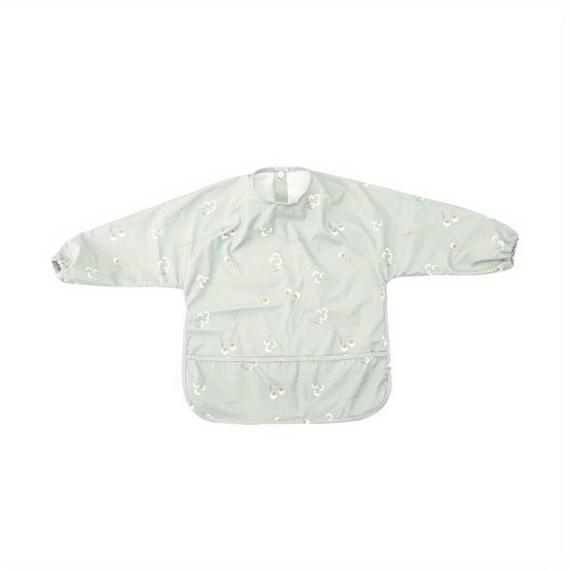 Long Sleeve Waterproof Baby Bib Easy Cleaning Anti Dirt