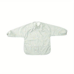 Long Sleeve Waterproof Baby Bib Easy Cleaning Anti Dirt