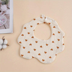 Six Layer Gauze Baby Bib 360 Rotatable Towel