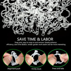100/200pcs Garden Clips for Healthy Plants