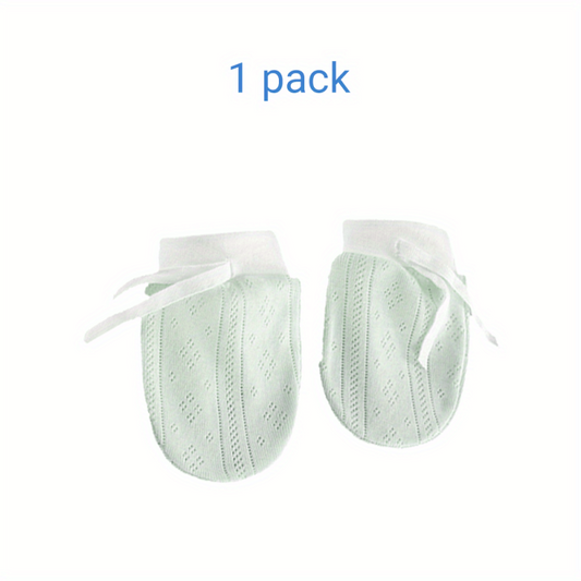 Baby No Scratch Mittens Stay On Adjustable Infant Gloves For Boys Girls