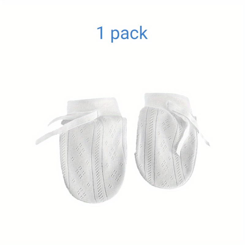 Baby No Scratch Mittens Stay On Adjustable Infant Gloves For Boys Girls