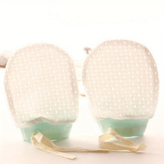 Baby Anti-Scratch Mesh Gloves, High Elastic Strap 0-1 Year