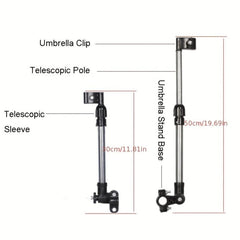 Adjustable Umbrella Holder for Strollers - Baby Comfort & Protection