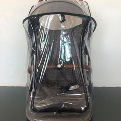 Stroller Rain Cover Transparent Zipper Raincoat Windproof Cold Proof
