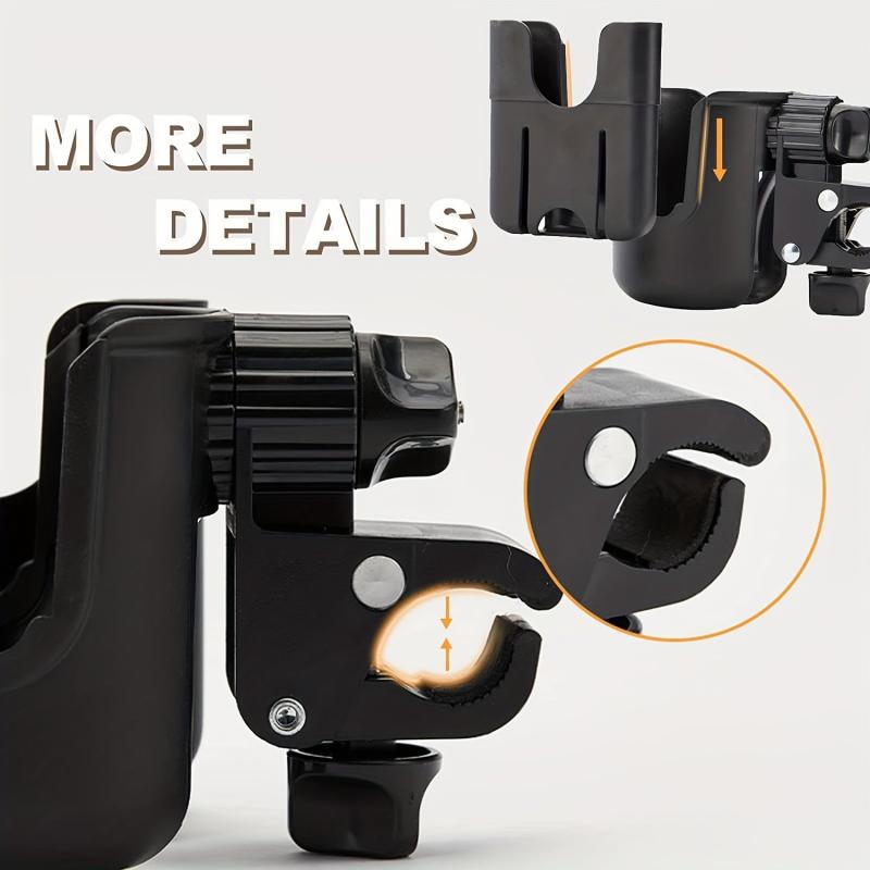1pc Baby Stroller Cup Holder 2 in 1 Phone Holder Stroller Accessories