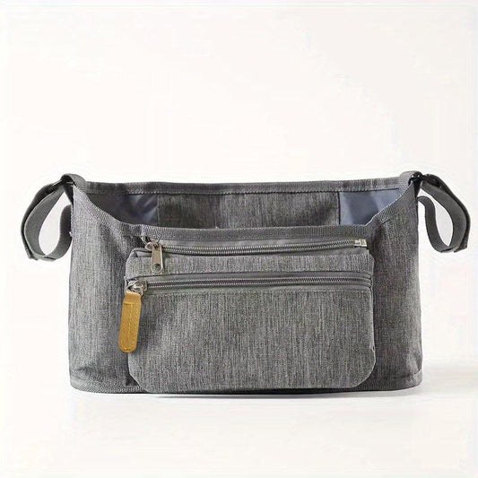 Stroller Organizer Insulated Cup Holder Phone Bag Adjustable Velcro
