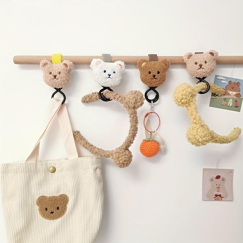 Baby Plush Bear Stroller Hook for Umbrella Car Hanging Bag