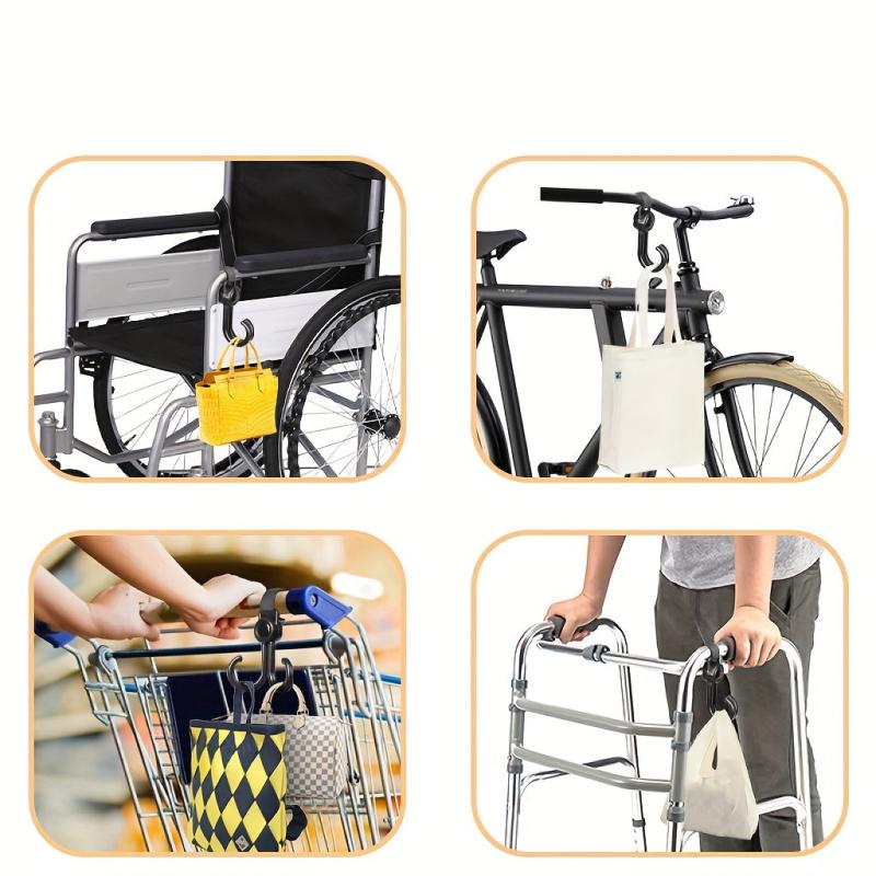 2pcs Bike Stroller Hooks Mom Stroller Clips & Accessories