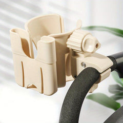 Universal Stroller Cup Holder With Phone Holder, Stroller Bottle Holder