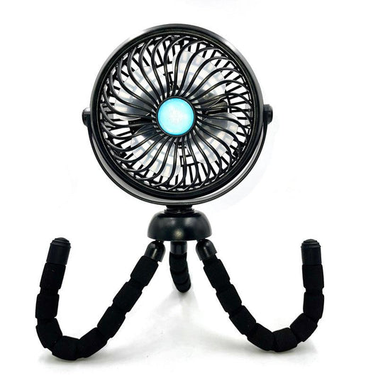 Octopus Fan Handheld Desktop Camping Fan USB Charging Tripod Fan