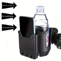 Universal Stroller Cup Holder & Phone Holder - 2-in-1 Design