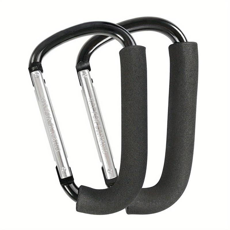 Stroller Hooks for Hanging Bags Mommy Stroller Clip Organizer Hook - 1/2 Pack