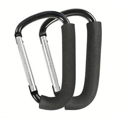 Stroller Hooks for Hanging Bags Mommy Stroller Clip Organizer Hook - 1/2 Pack