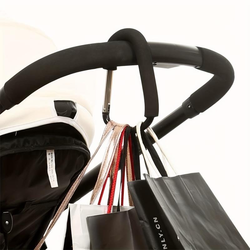 Stroller Hooks for Hanging Bags Mommy Stroller Clip Organizer Hook - 1/2 Pack