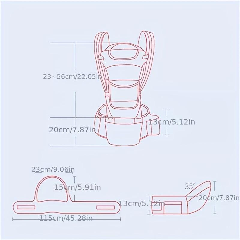 Newborn 0 48 Month Ergonomic Baby Carrier Hipseat Kangaroo Baby Wrap Sling
